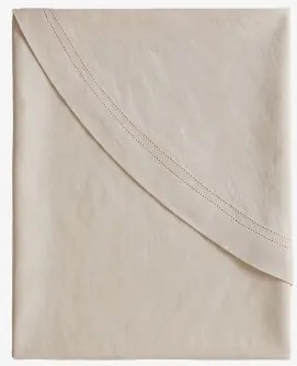 Tafelkleed Van Ø150 Cm In Eirsen-katoen Tapioca Beige - Sklum