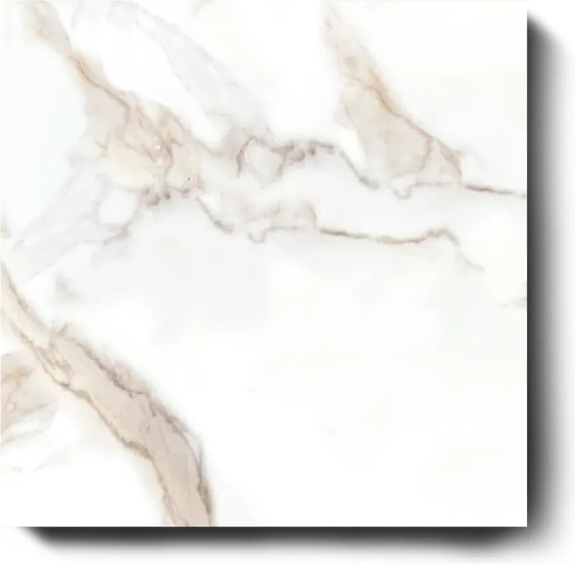 Hoogglans Vloertegel 60x60 Cm Marmerlook Cifre Diamond Gold Brillo RBT06