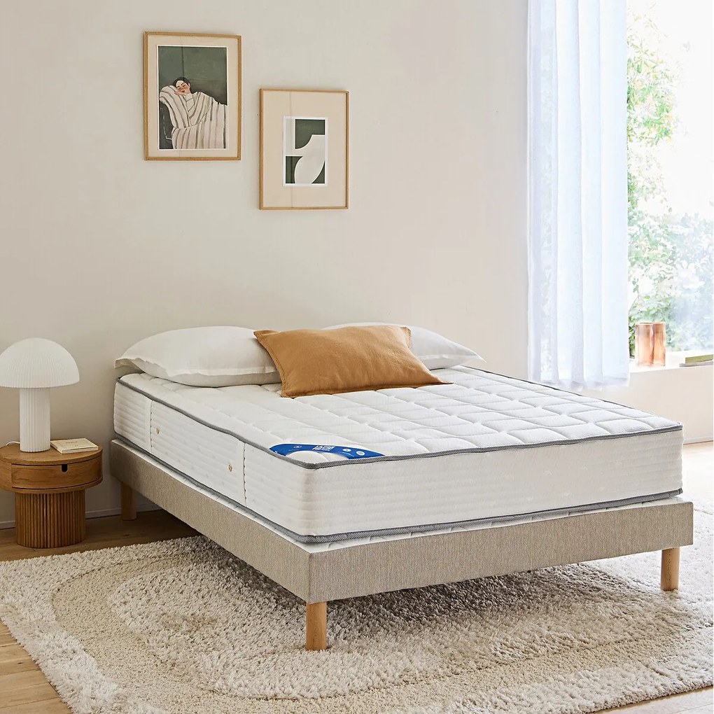 588 stevige veren matras + bodemset