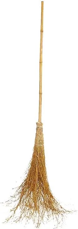 Esschert Design bamboe heksenbezem - LxBxH: 14x14x228cm