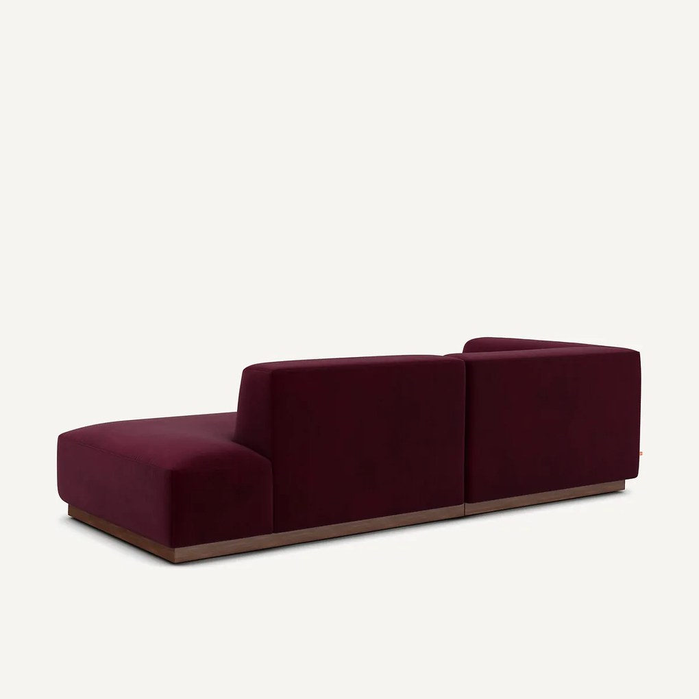 Linkse hoekbank in fluweel, Jacopo