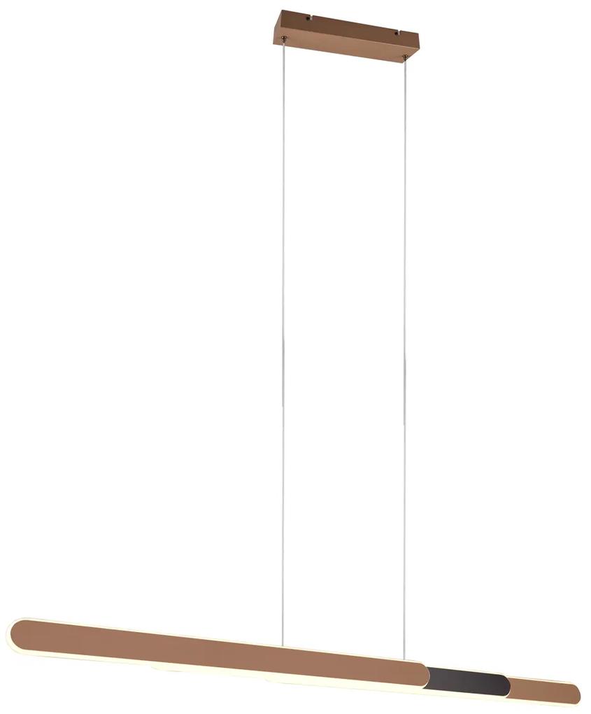 Eettafel / Eetkamer Hanglamp brons incl. LED dimbaar in kelvin verstelbaar - Yipke Design Binnenverlichting Lamp