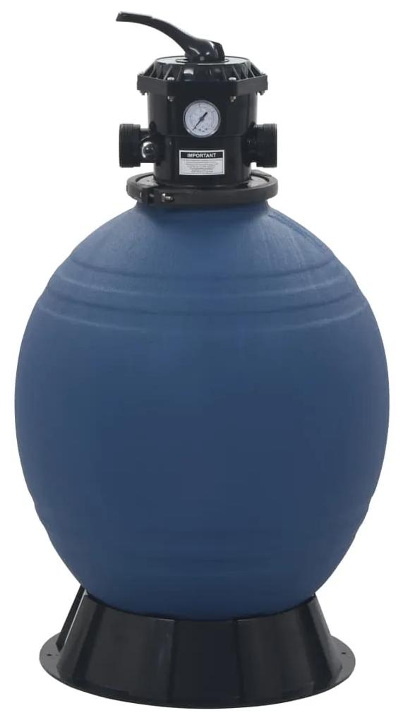 vidaXL Zwembadzandfilter met 6-positie ventiel 560 mm blauw