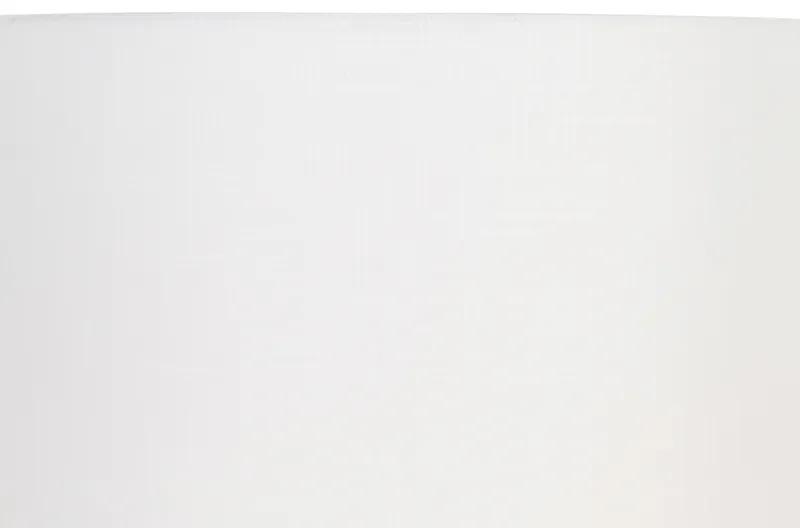 Moderne vloerlamp zwart met linnen witte kap - Rich Modern E27 cilinder / rond Binnenverlichting Lamp