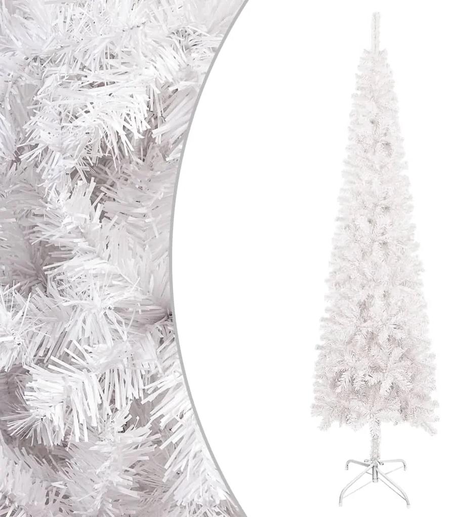 vidaXL Kerstboom met LED's smal 180 cm wit