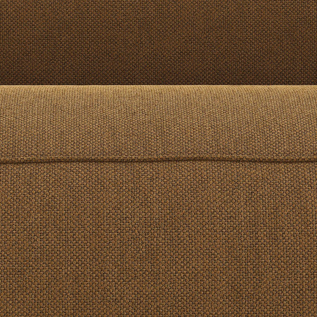 Modulaire 2-zits zitbank van getextureerde stof, Seven