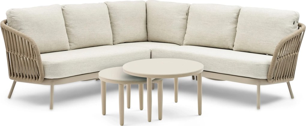 Hoek loungeset 5 personen Rope Taupe  Coco Elara/Ibiza