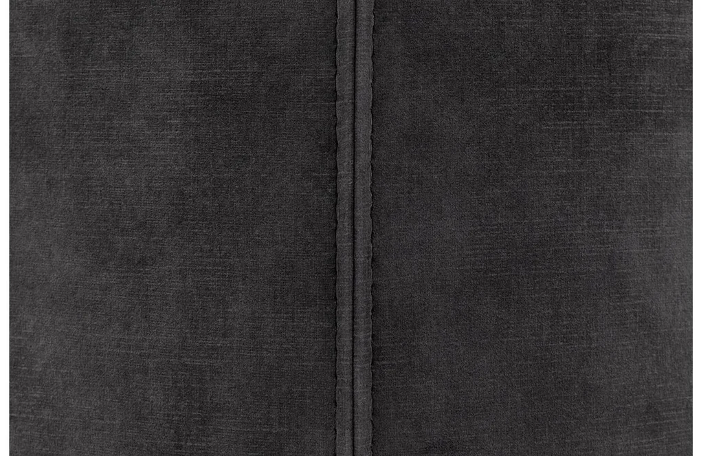 Goossens Eetkamerstoel Hera antraciet velvet stof met armleuning, modern design