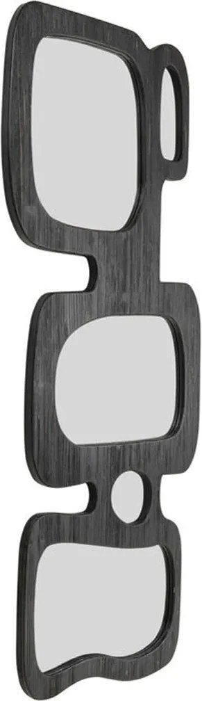 Grote Spiegel Organisch Zwart Hout - 89x199cm
