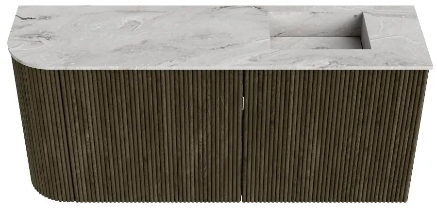 Mondiaz Joya DLux 90cm toiletmeubel ronding links shadow met wastafel faye rechts 1 kraangat glace