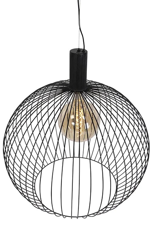 Design hanglamp rond zwart 70 cm - Dos