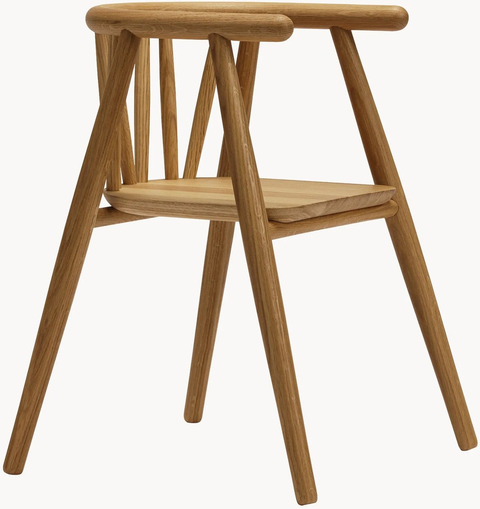 Handgemaakte kinderstoel Storm van eikenhout