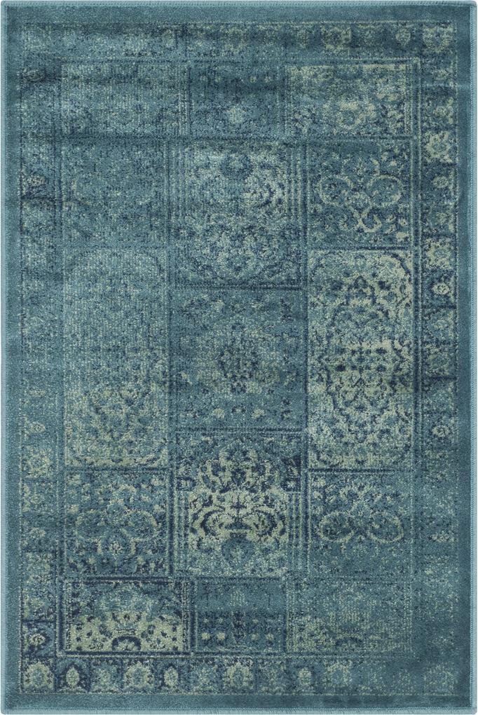 Safavieh | Vintage vloerkleed Suri 120 x 170 cm turquoise, multicolour vloerkleden viscose, katoen, polyester vloerkleden & woontextiel vloerkleden