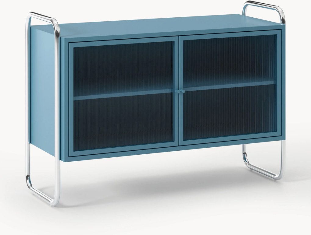 Metalen dressoir Robyn met glazen front
