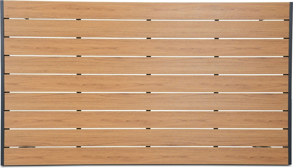 Tuinset 4 personen 160 cm Aluminium Grijs Presto Brentino/Creta