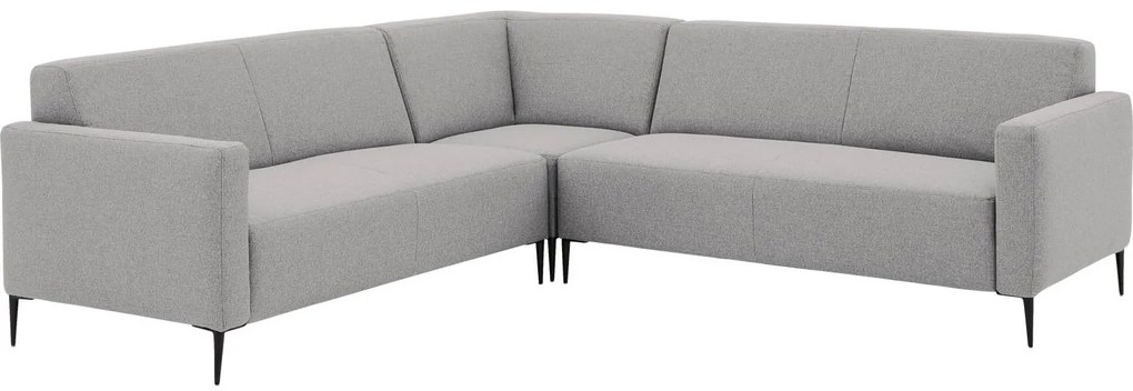 Goossens  Key West lichtgrijs, stof, 2,5-zits, modern design