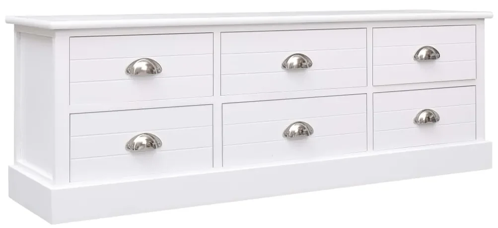 vidaXL Halbank 115x30x40 cm hout wit