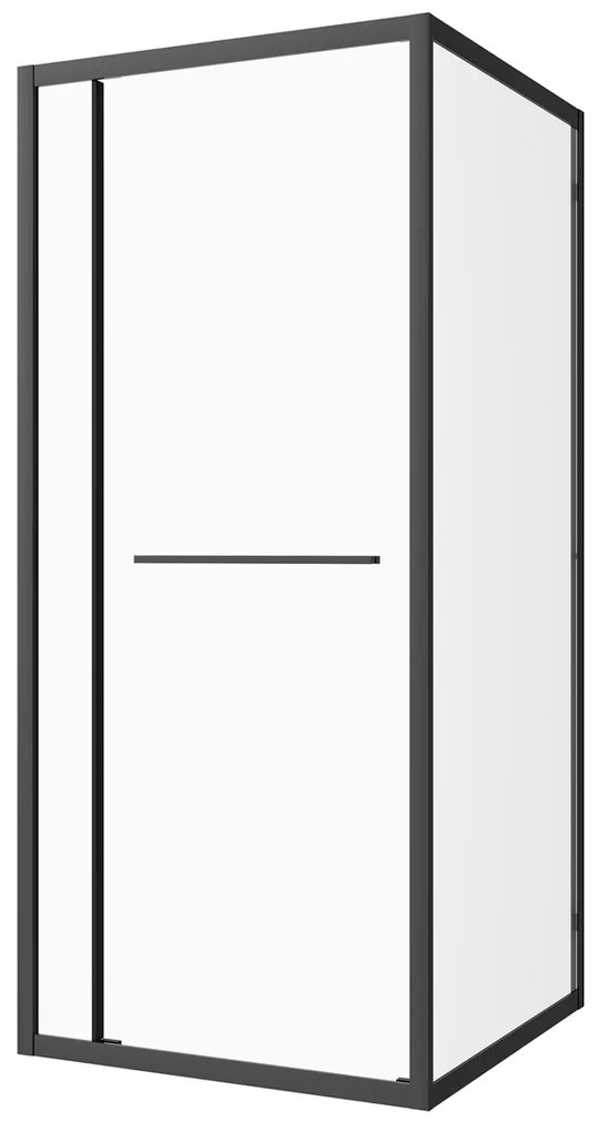 Badstuber Tono douchecabine met schuifdeur 100x100cm zwart mat
