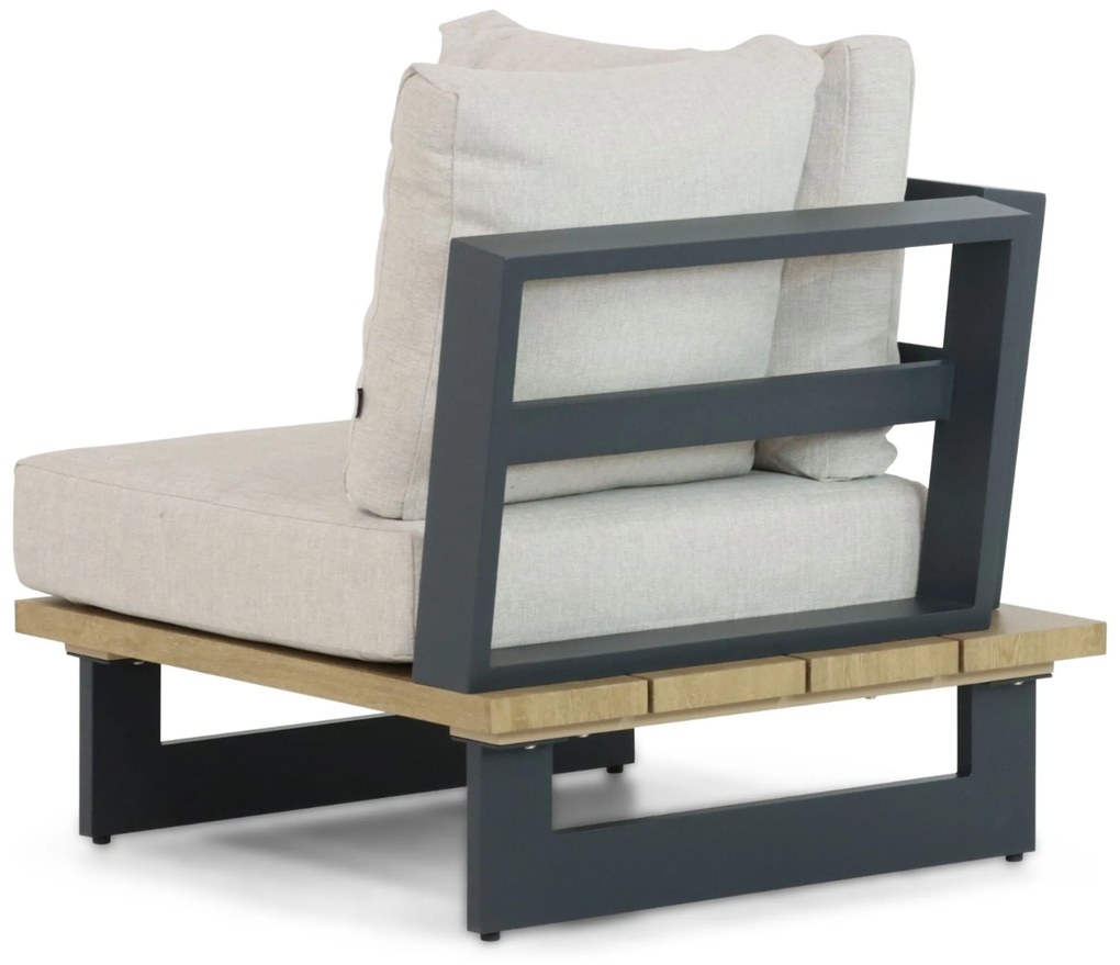 Hoek loungeset 5 personen Aluminium Grijs Lifestyle Garden Furniture Azzurro