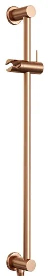 Brauer Copper Edition Glijstang 70cm met geintergreerde wandaansluitbocht en glijstuk geborsteld koper PVD 5-GK-020