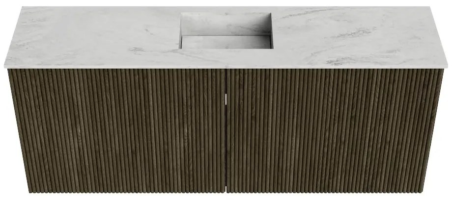 Mondiaz Joya DLux 100cm toiletmeubel shadow met wastafel faye midden zonder kraangat opalo