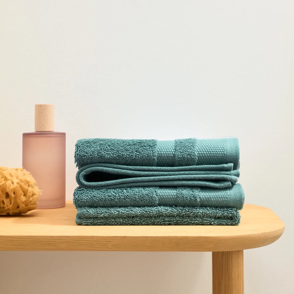 Set van 4 Egyptisch katoenen gastendoekjes 600g/m², Kheops