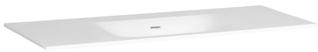 Brauer Glacier wastafel fine stone 120cm zonder kraangat wit mat