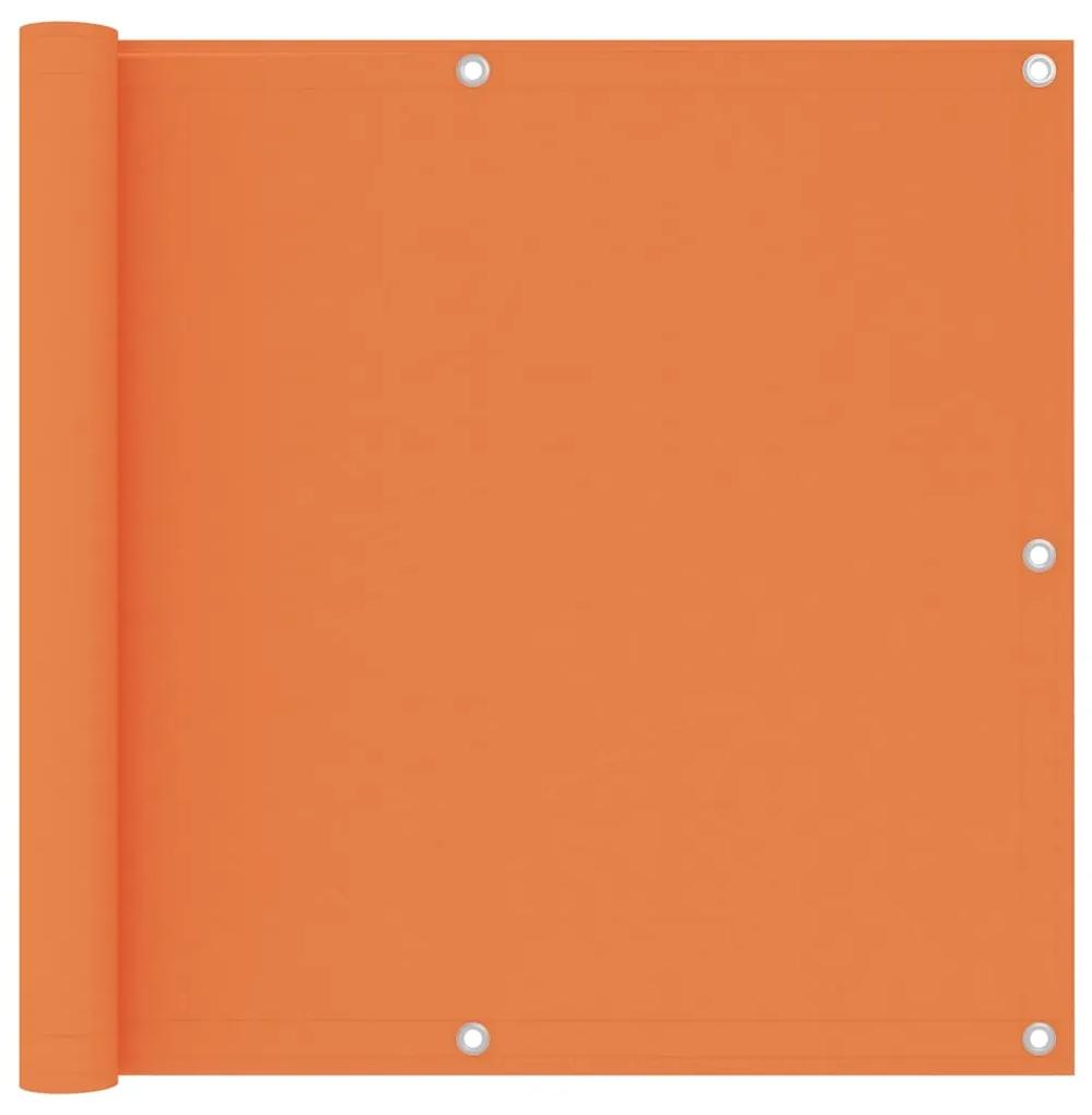 vidaXL Balkonscherm 90x600 cm oxford stof oranje