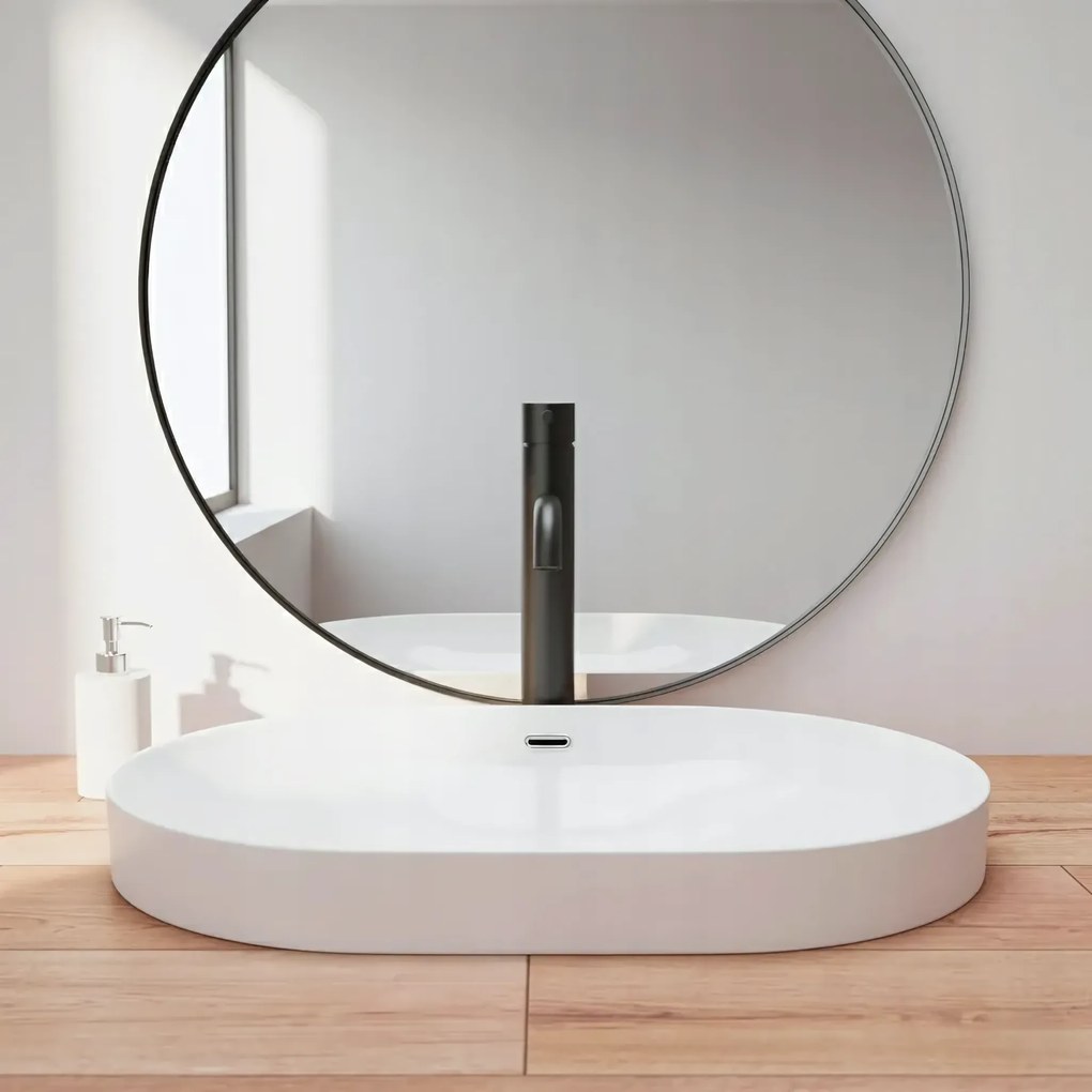 Wastafel op aanrecht BASARO TERRA