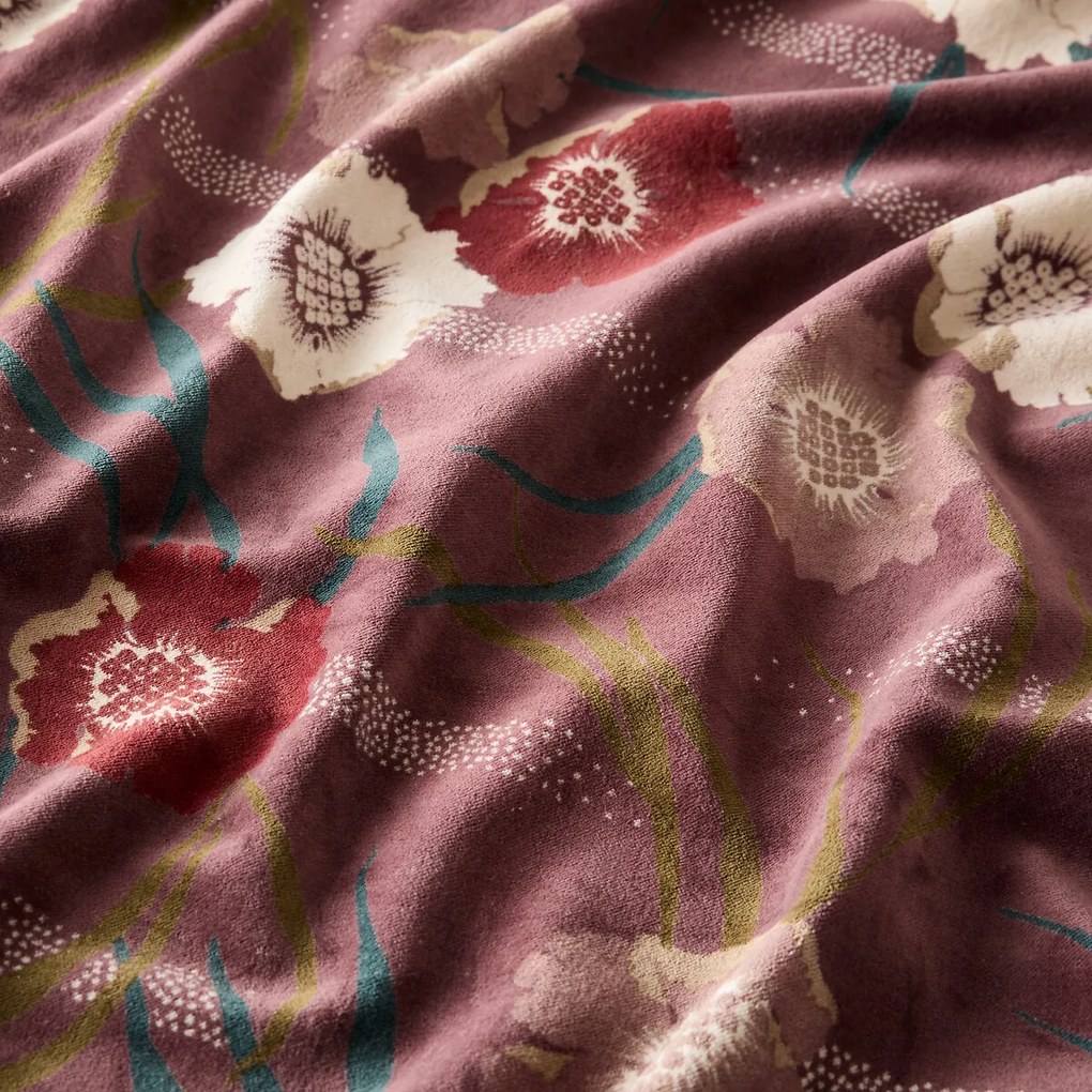 Fluwelen gordijn met verborgen lipjes, Mowan