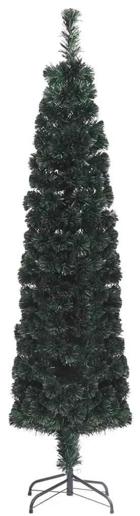 vidaXL Kunstkerstboom met standaard smal 240 cm glasvezel