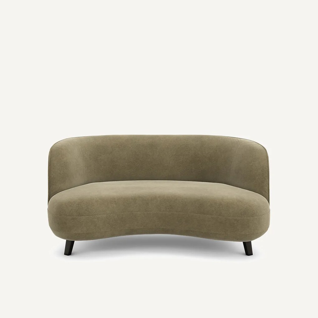 XS zitbank in linnen fluweel, Rosebury, ontwerp door Emmanuelle Gallina