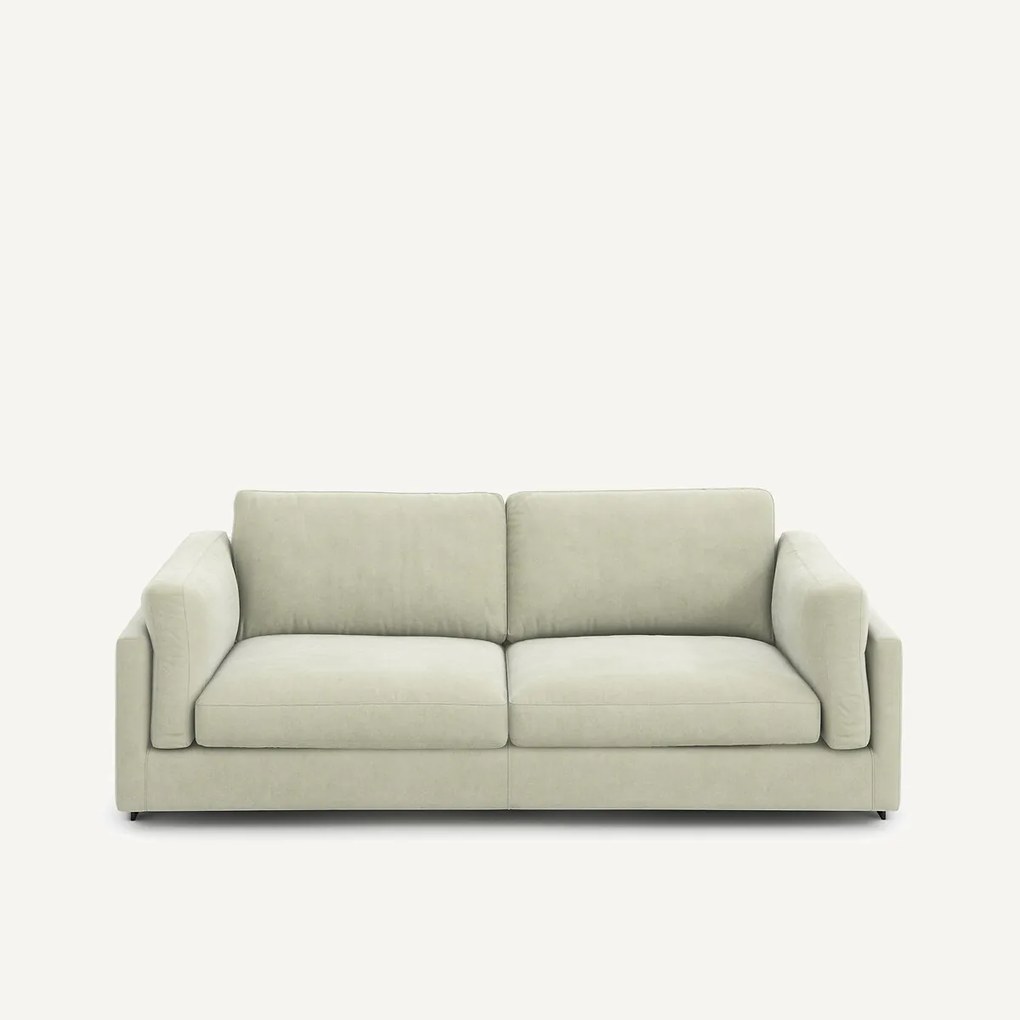 Slaapbank in stonewashed fluweel, CESAR