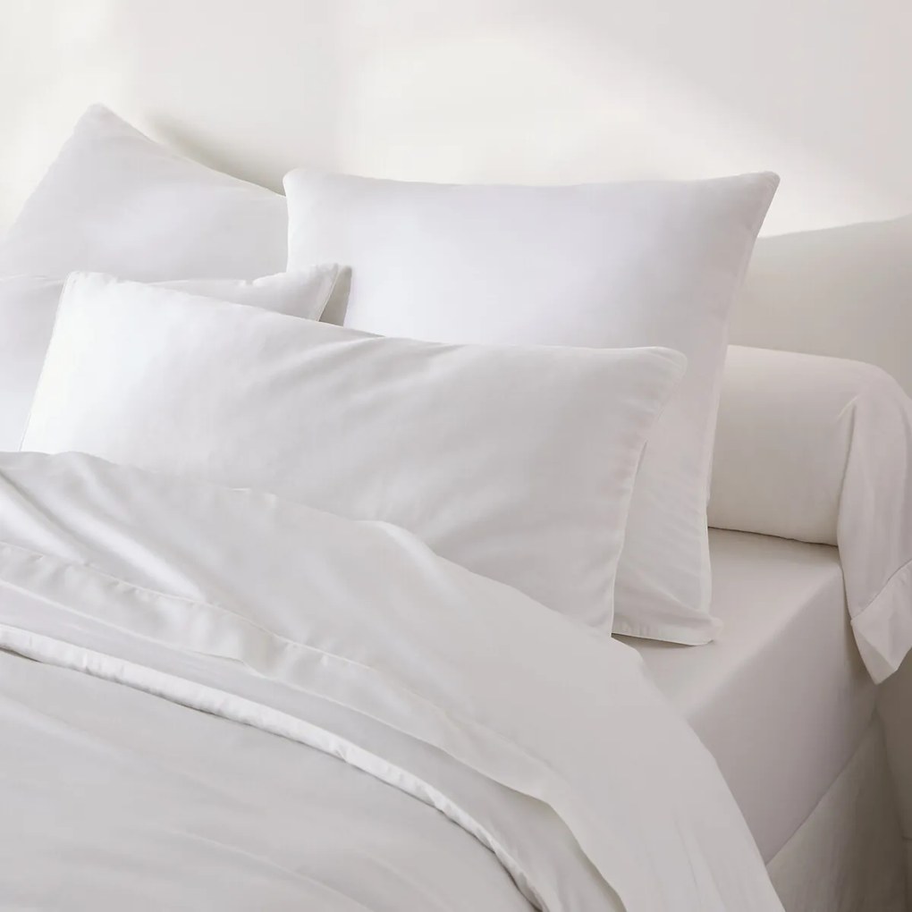 Kussensloop in katoensatijn, 153 draden, Opale