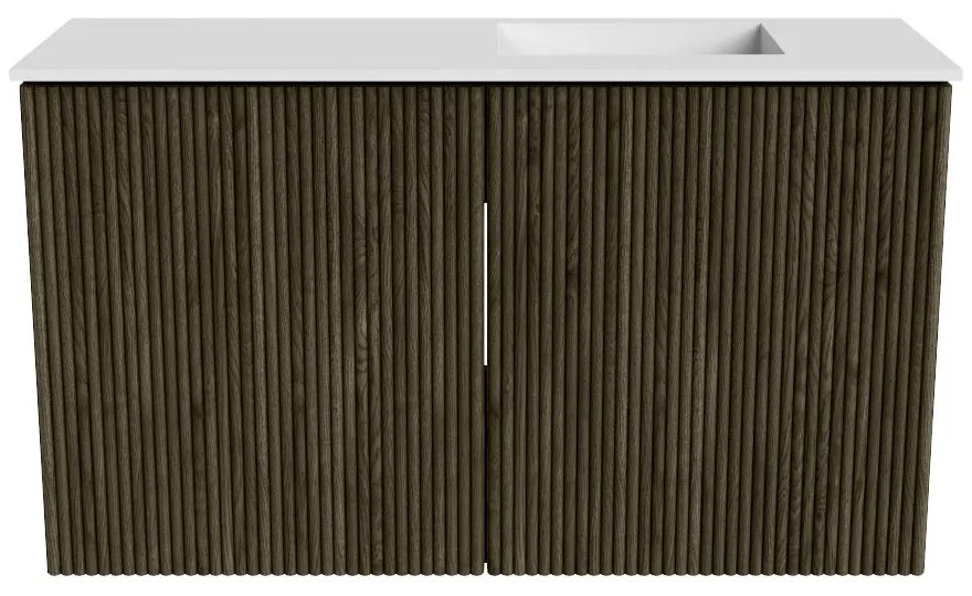 Mondiaz Joya 70cm toiletmeubel shadow met wastafel faye rechts 1 kraangat talc