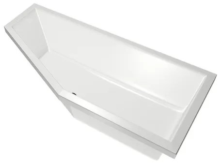 Xenz Society Hoekbad - 170x75x48 - afvoer Midden - Rechts - Compact - acryl - wit 6926-01
