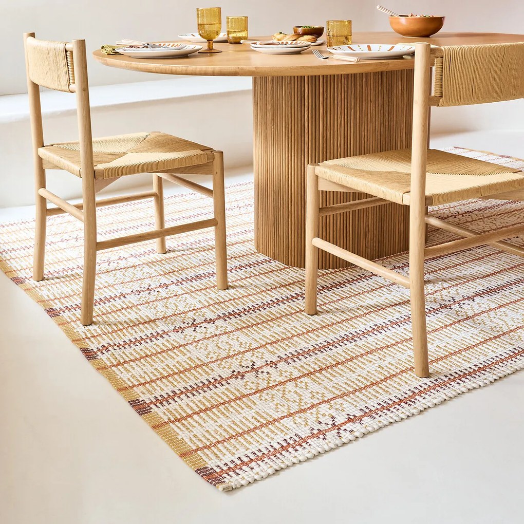 Set van 2 stoelen van eikenhout en papiertouw, Marrathy
