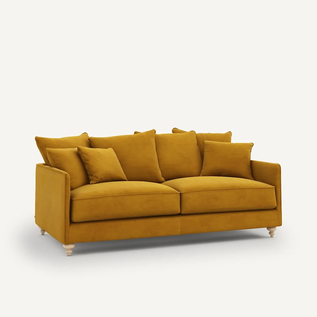 Omvormbare 3-zits fluwelen zetel, Lazare