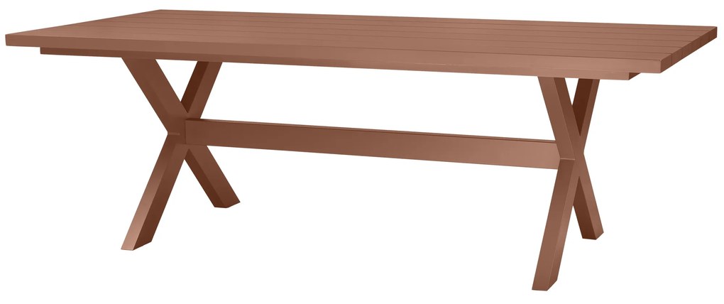 Exotan Delta - Picknicktafel - Aluminium - Rozebruin - 220x100cm - Exotan