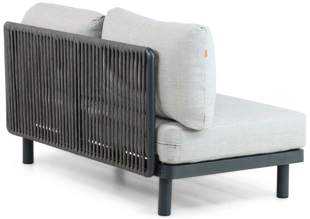 Hoek loungeset 5 personen Aluminium/rope Grijs  Santika Furniture Santika