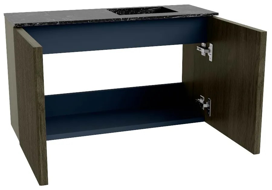 Mondiaz Joya DLux 70cm toiletmeubel shadow met wastafel faye rechts 1 kraangat lava