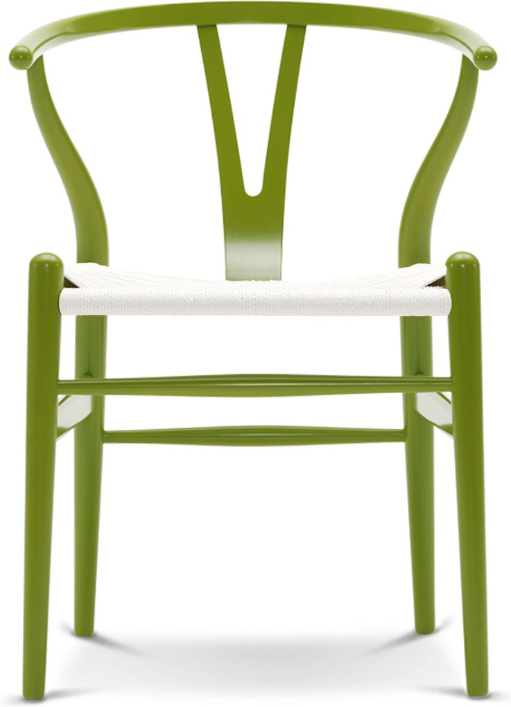 Carl Hansen & Son CH24 Wishbone stoel Colours White Spring Green