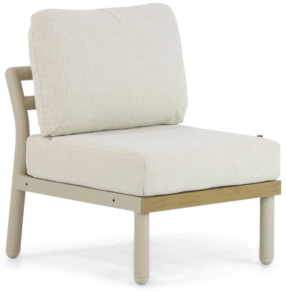 Hoek loungeset 6 personen Aluminium Taupe  Santika Furniture Santika