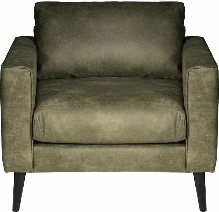 Fauteuil - Aster - lederlook Dalton groen 14
