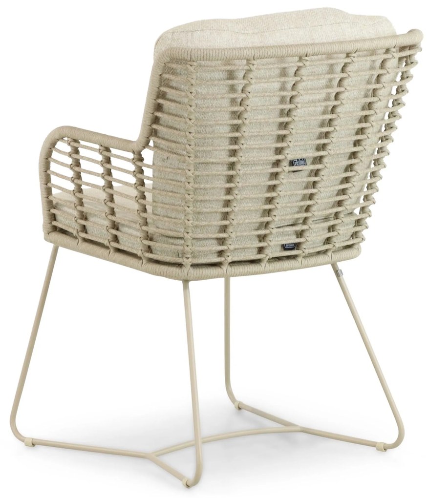 Tuinset 8 personen Aluminium/rope Taupe 4 Seasons Outdoor Fabrice/Leafline