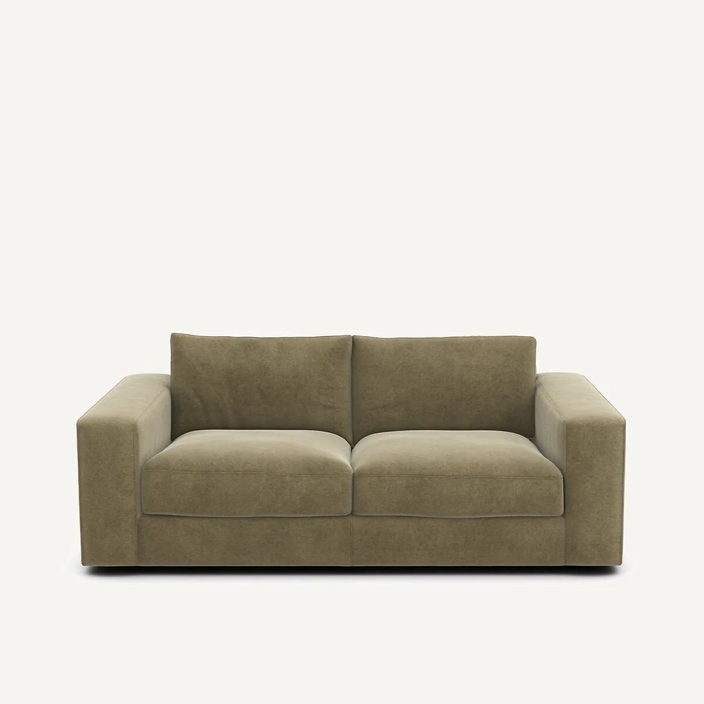 3-zits compacte bank in linnen fluweel, SKANDER