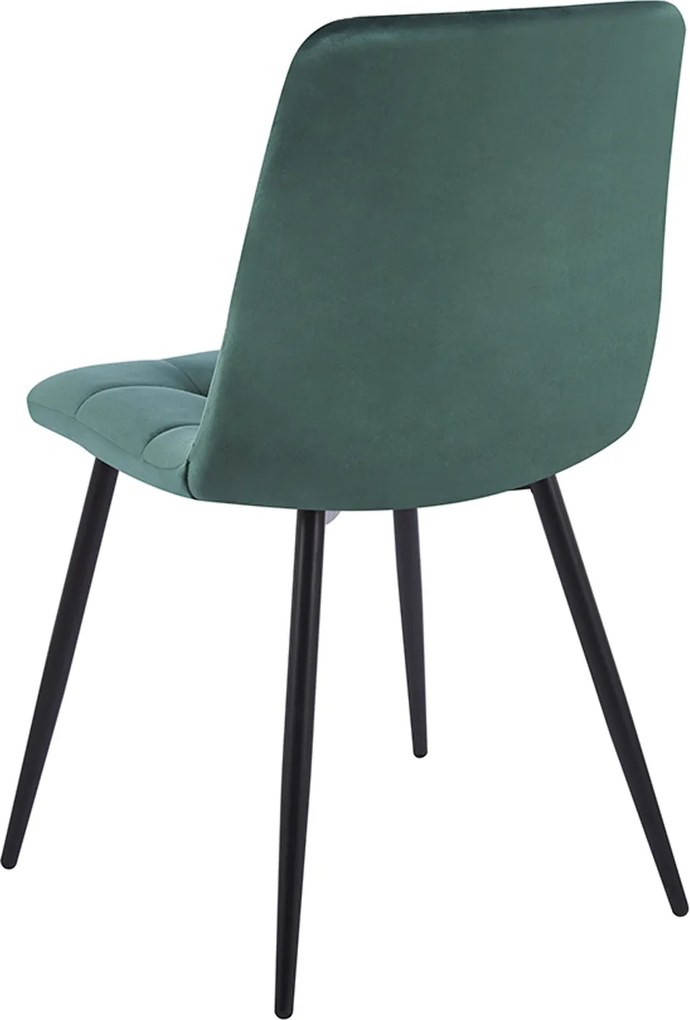 Set 4 Stuhl Fluwelen Stoelen