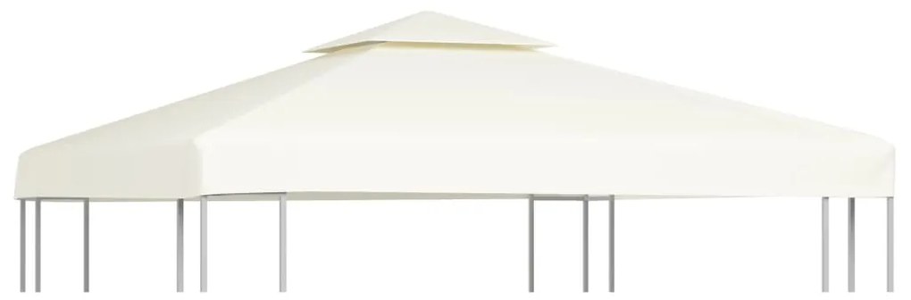 vidaXL Vervangend tentdoek prieel 310 g/m² 3x3 m crèmewit