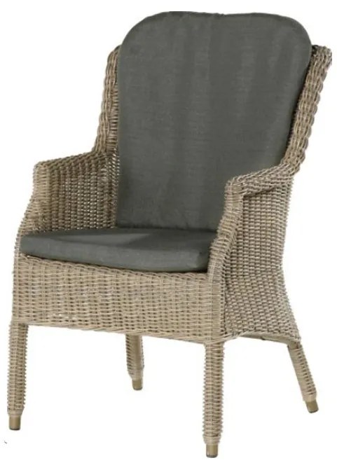 4 Seasons Outdoor | Del Mar dining chair, pure  Tuinstoel    beige weerbestendig