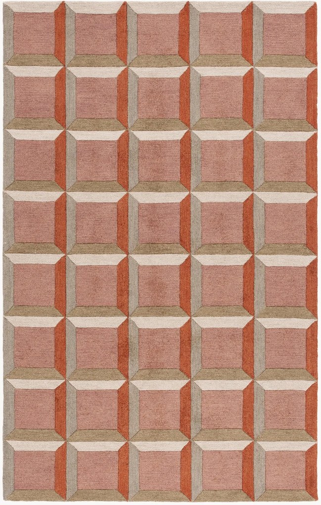 Handgetuft laagpolig wollen vloerkleed Uma